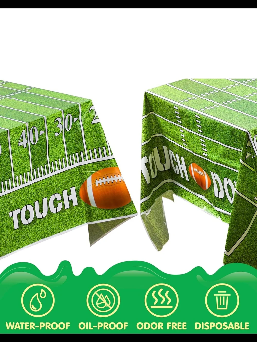 JOYIN 4 Pack Game Day Football Tablecloth Party Decorations Birthday 54x72